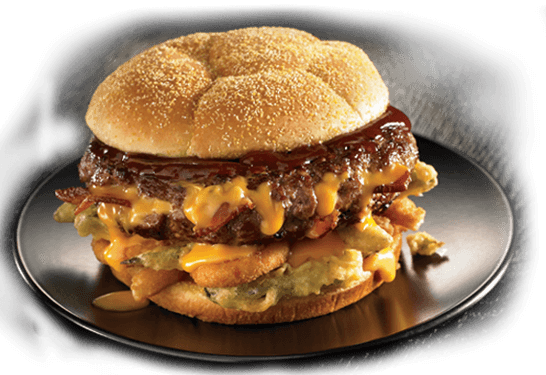 برجر الباربكيو وحلقات البصل